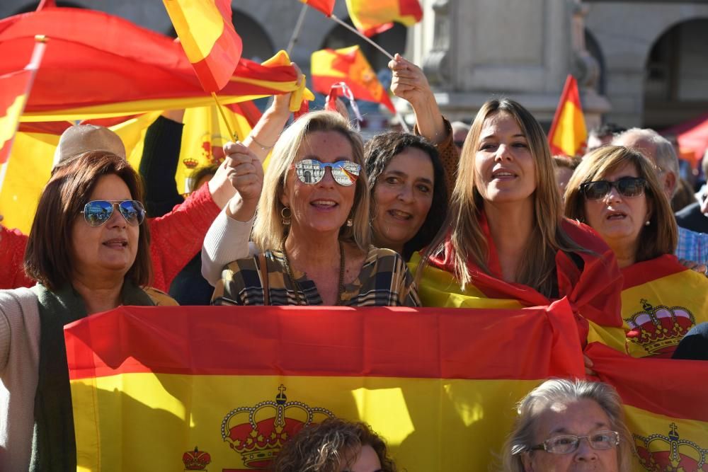 Concentración por la unidad de España en A Coruña