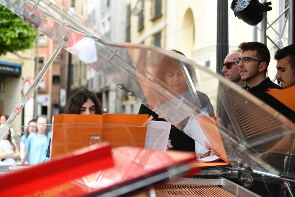 'Pianos en la calle' en la Plaza de las Flores