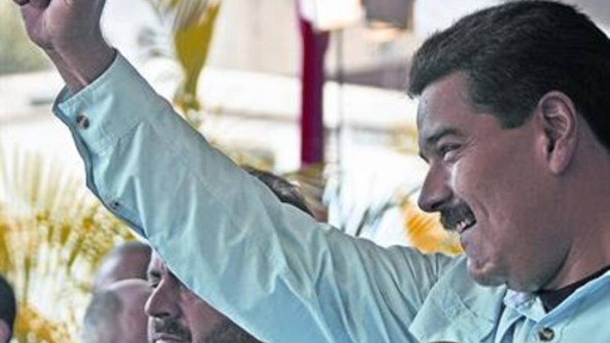 Nicolás Maduro en un acto político televisado en Caracas, el miércoles de la semana pasada