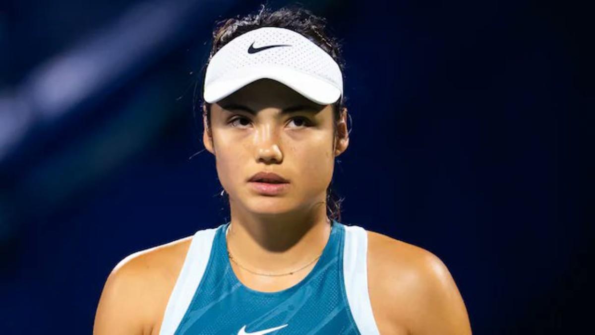 Emma Raducanu, en el torneo de Dubai