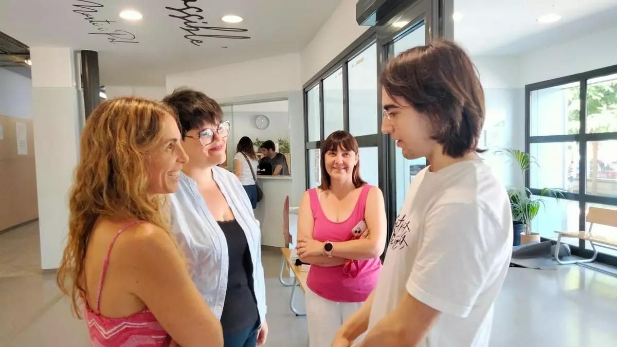 Ivan Kapustin Medina, este miércoles en el instituto Frederic Martí i Carreras de Palafrugell.