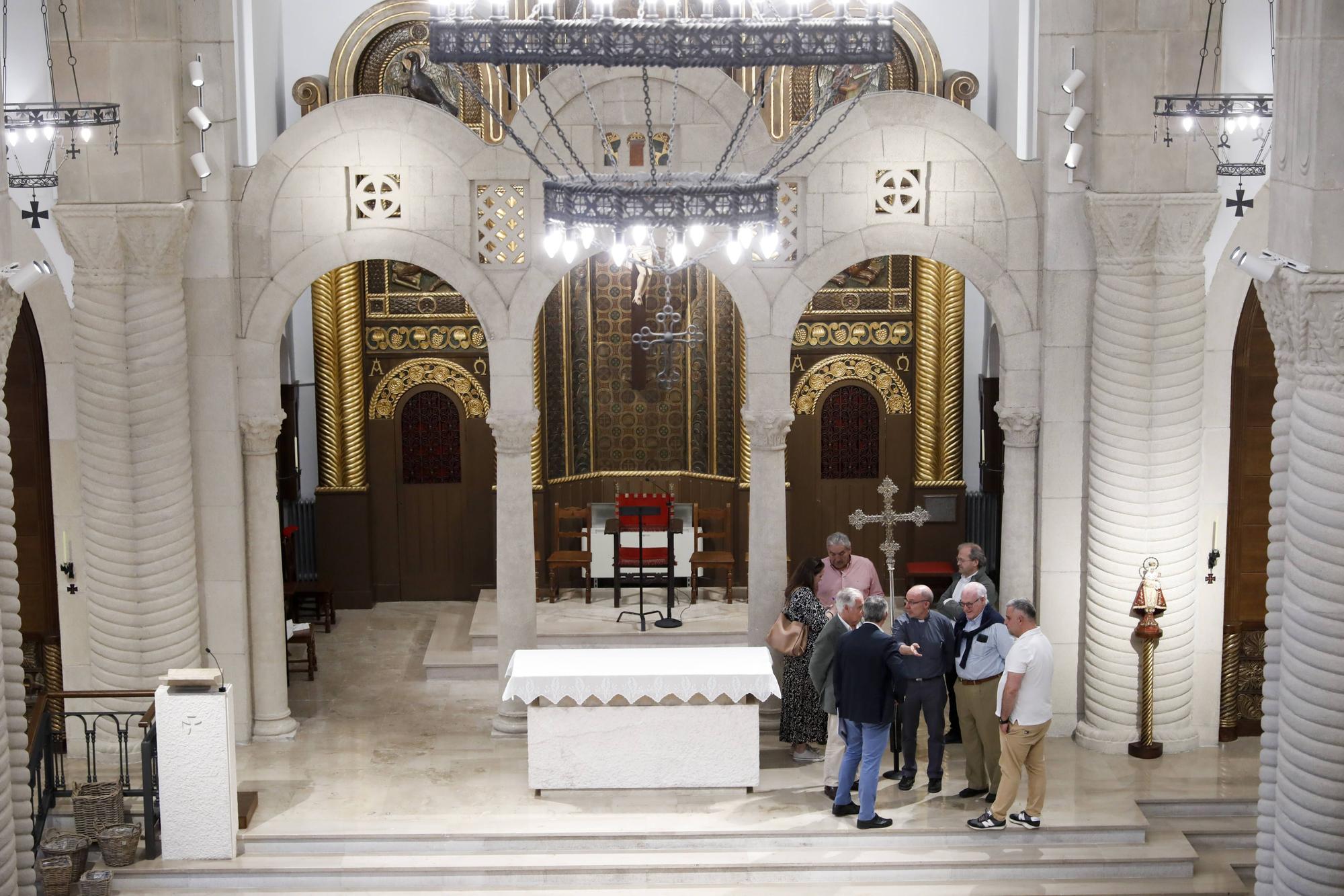 En imágenes: así ha quedado la reforma de la iglesia de San Julián de Somió