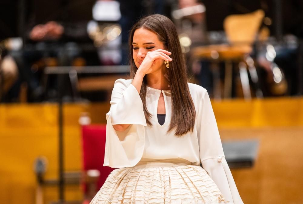 Ensayo de la exaltación de la falleras mayores de València 2019