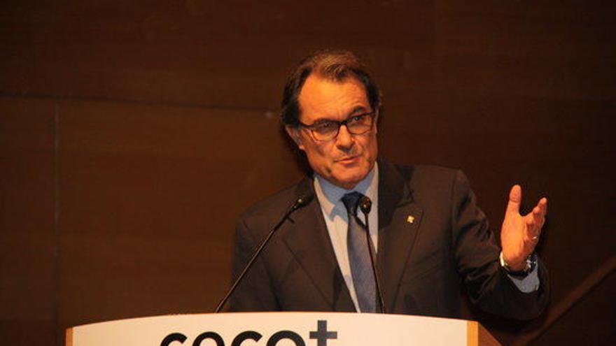 Artur Mas durant la Nit de l&#039;empresari.