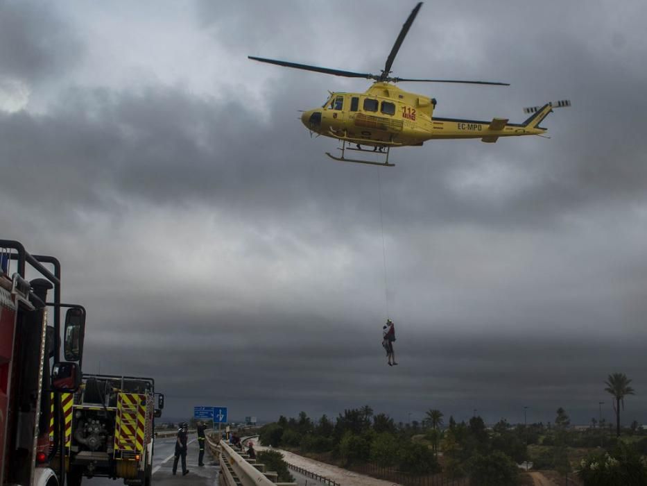 Gota fría en Los Alcázares: Inundaciones, rescates y destrozos