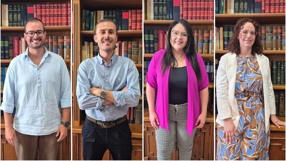 Miguel García, Jesús Dato, Anna Paula Pereira y Natalia Serrano.