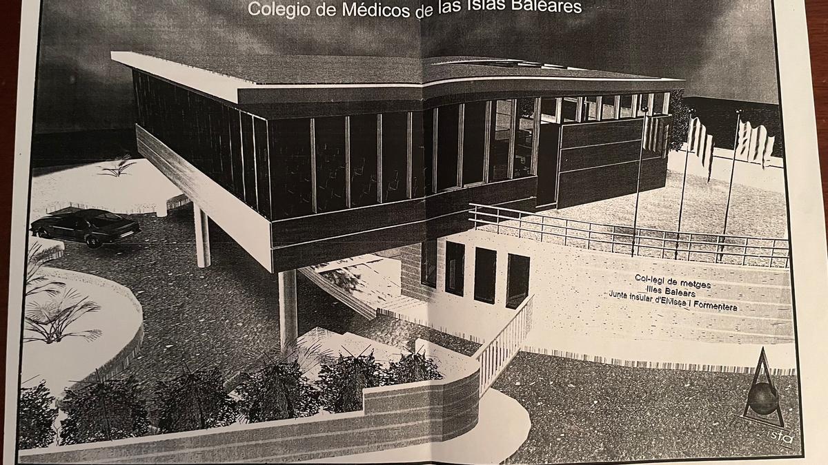 Recreación virtual del edificio que proyecta el Colegio de Médicos en Puig des Molins.