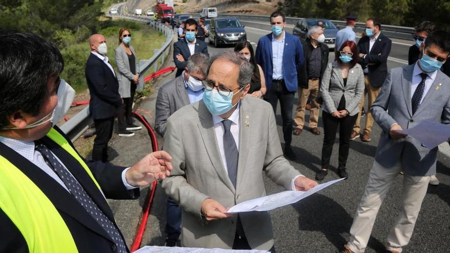 Torra reconeix al Bages que el material de protecció «va arribar tard» als geriàtrics