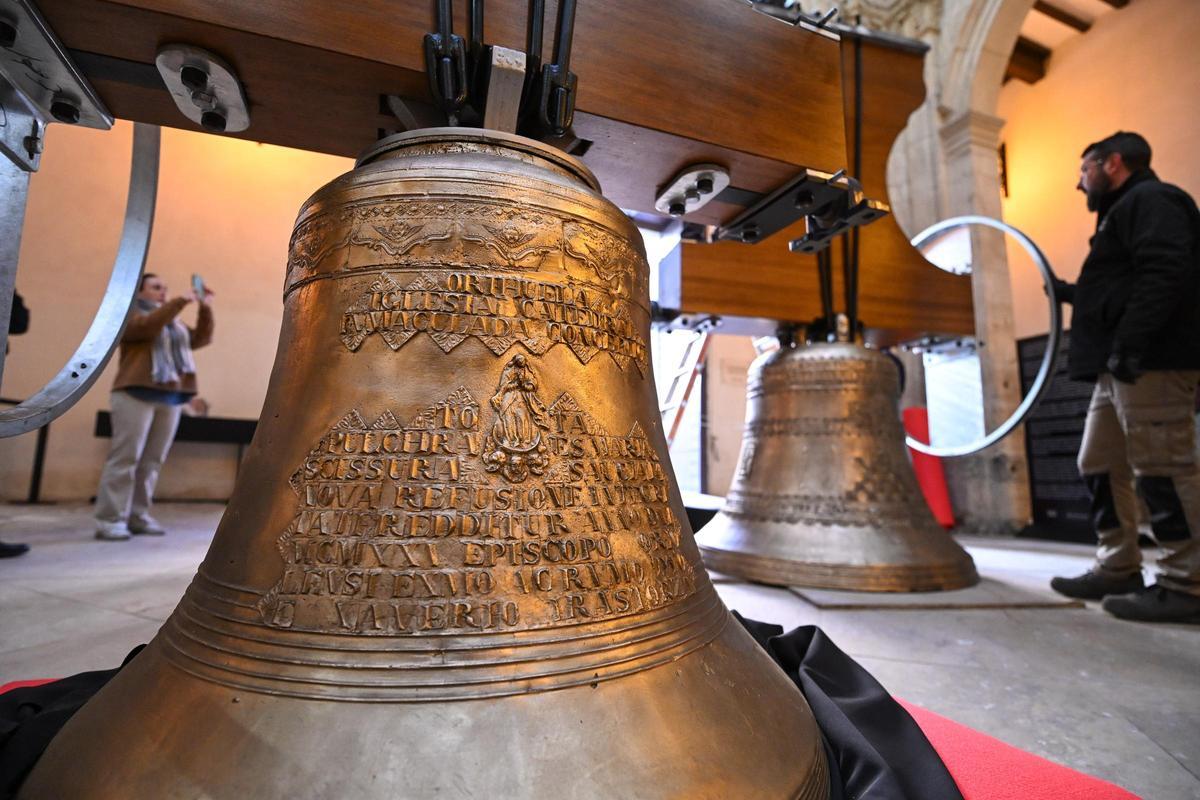 Así han quedado las campanas de la Catedral de Orihuela tras su restauración