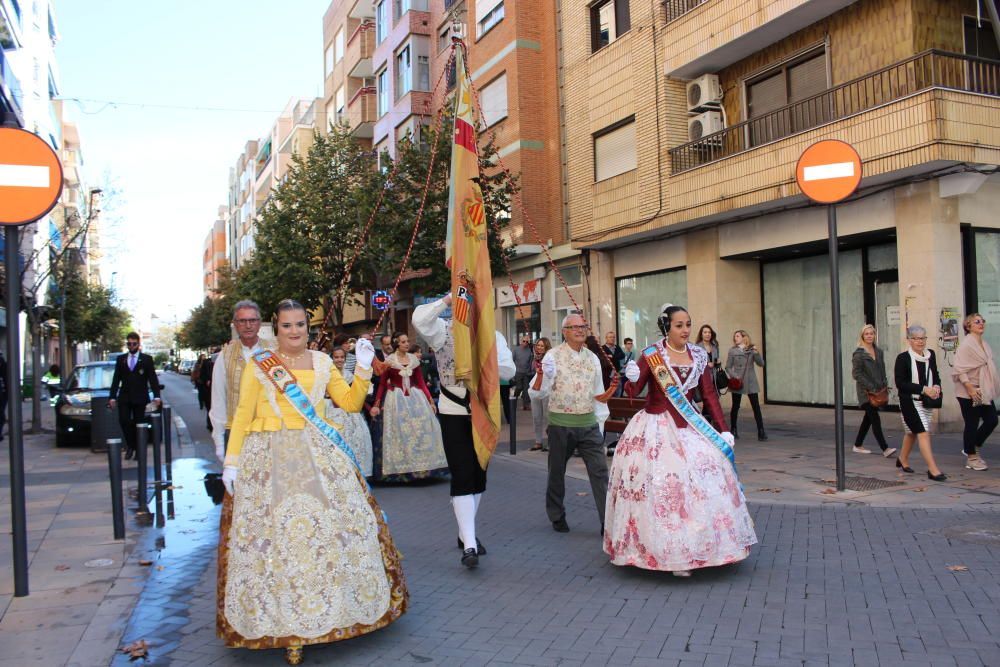 Homenaje a la Senyera de las fallas de Quart y Xirivella