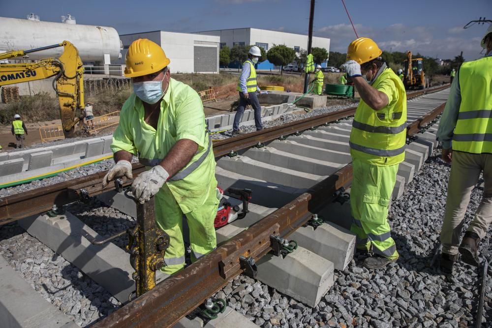 Reconstrucció del pont sobre el riu Tordera destruït pel Gloria