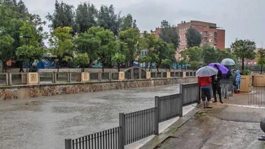 Una imagen de inundaciones ayer en Orihuela.