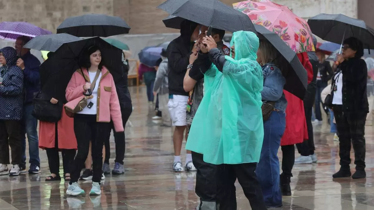 Fuertes lluvias en Valencia: en qué pueblos ha llovido más este sábado y cuándo va a parar