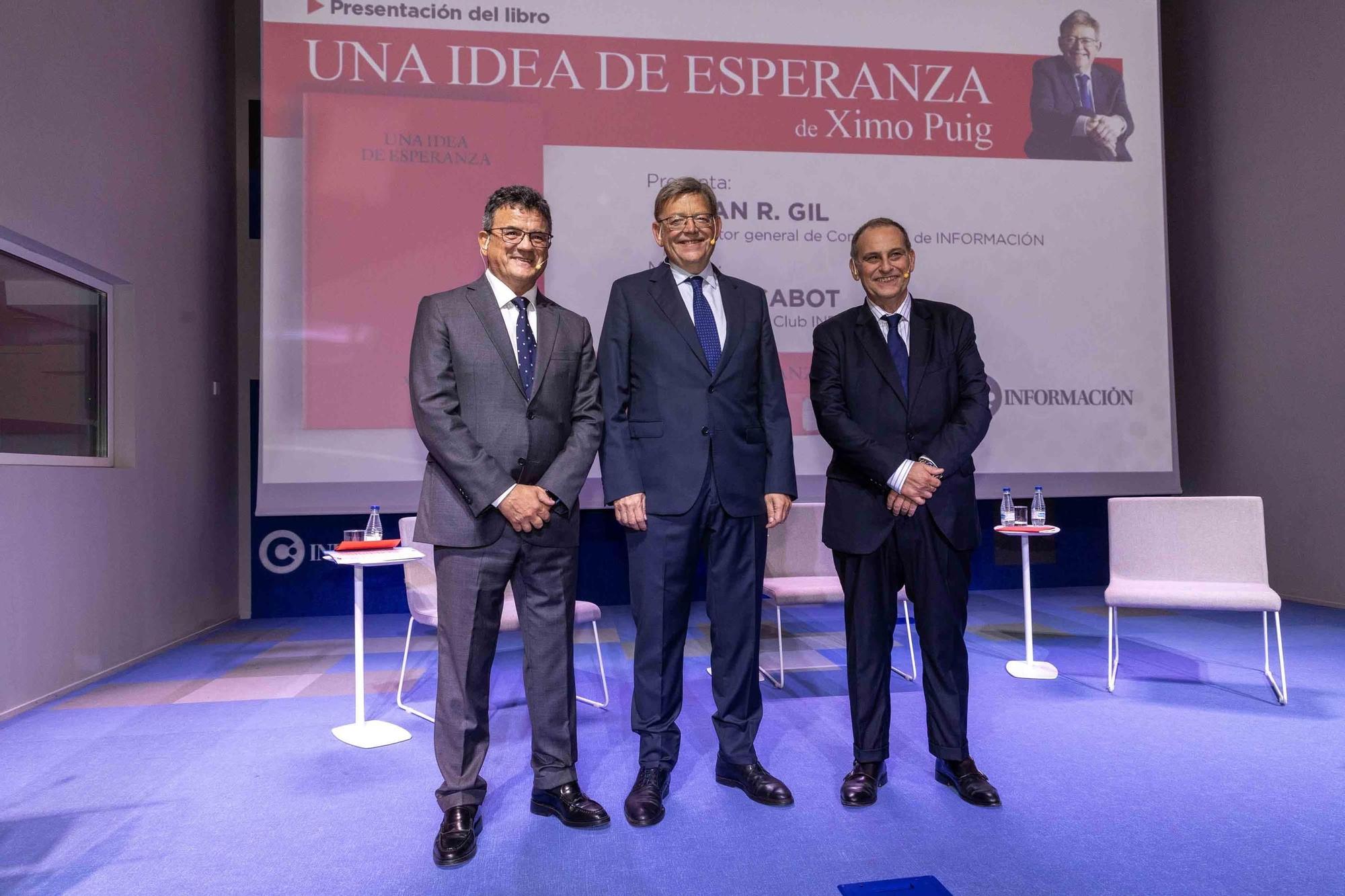 Presentación del libro de Ximo Puig "Una Idea de esperanza" en el Club Información