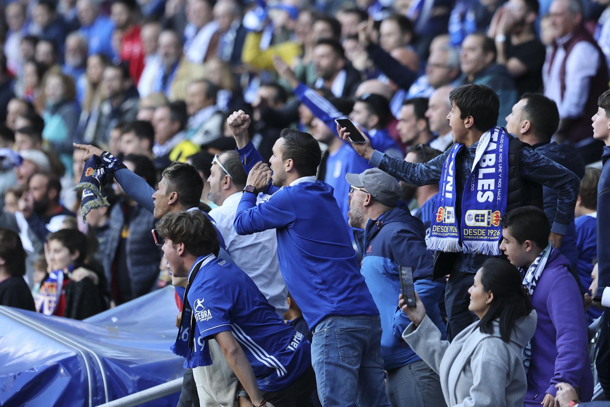 En imágenes: así fue el encuentro entre Real Oviedo y Granada en el Tartiere