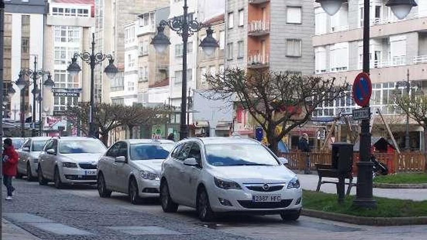 Parada de taxis de la Alameda.  // L.F.