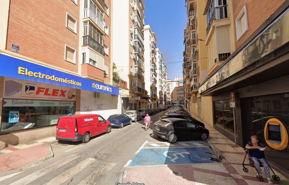 Vista de la calle Joselito, donde un incendio en un piso dejó un herido.