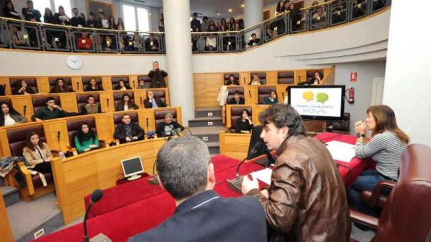 Alumnos gallegos debaten en el &#039;Parlamento Xove&#039;