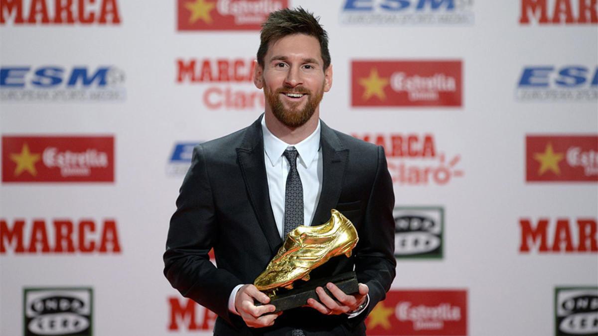 Leo Messi recibió su cuarta Bota de Oro