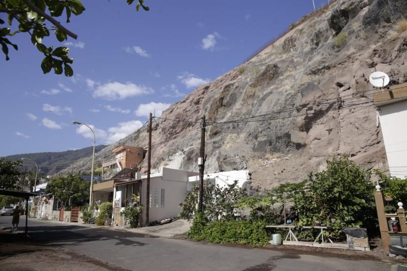 Zonas con riesgos de desprendimiento en Tenerife