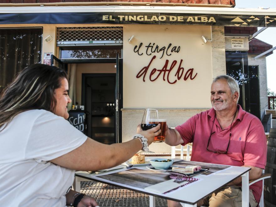 La terraza de El Tiglao es ideal para tapear.