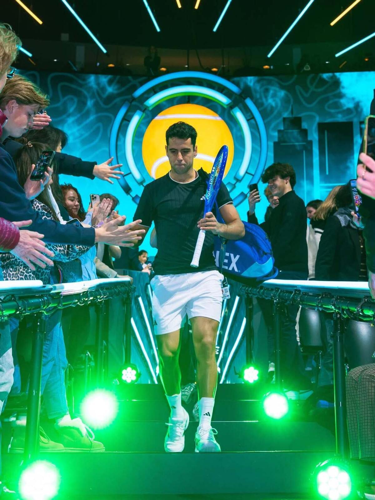 Jaume Munar, a su salida del vestuario en uno de los partidos de Rotterdam