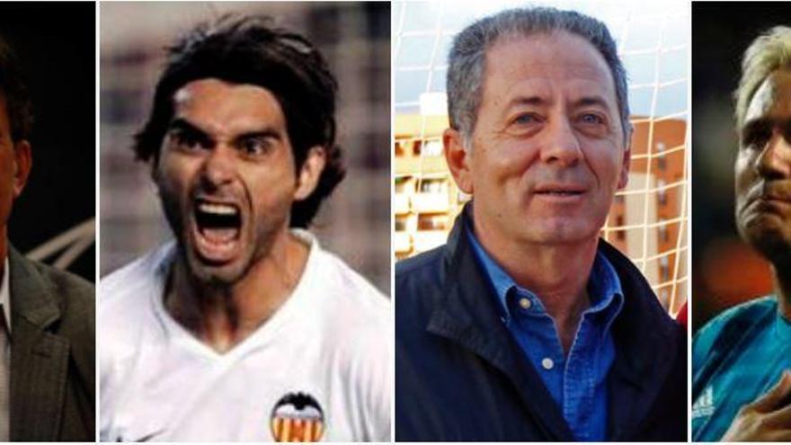 Ayala, Cañizares, Kempes y Subirats con el Espíritu del 86