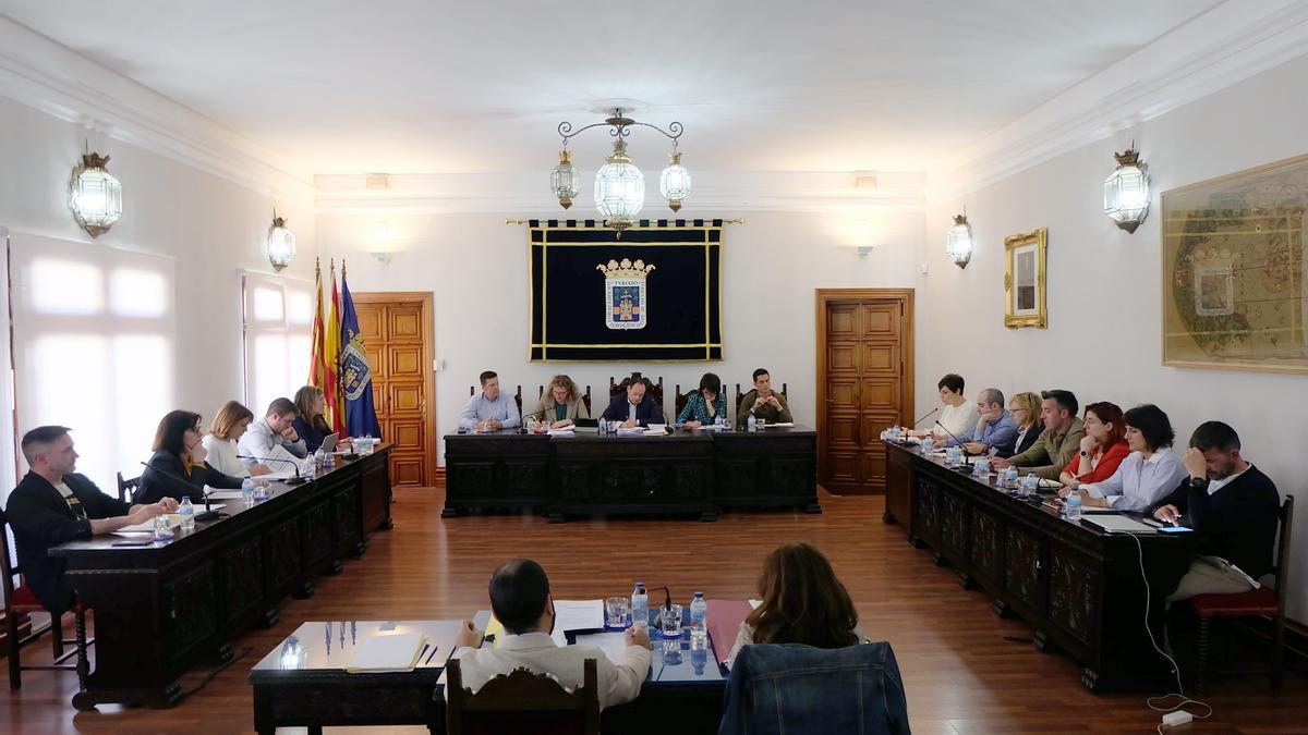 Pleno celebrado este miércoles en el Ayuntamiento de Tarazona para aprobar el presupuesto.