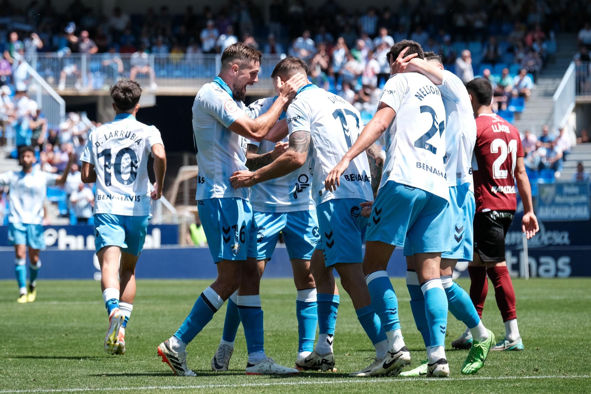 Dioni hizo el tanto del empate a uno en el Málaga CF - AD Mérida.