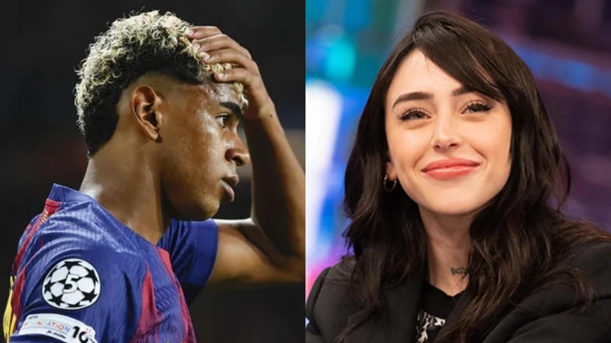 Lamine Yamal, futbolista del FC Barcelona, y Nicki Nicole, artista argentina