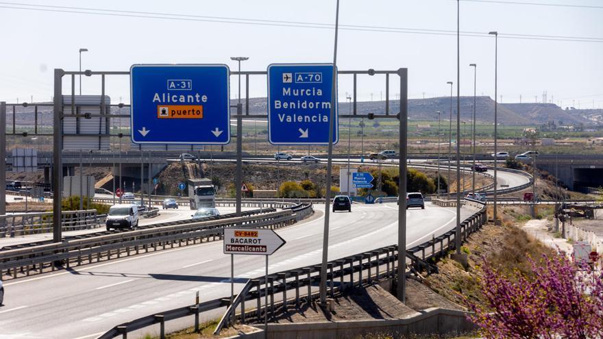 Transportes aprueba de forma definitiva el trazado para mejorar el enlace entre la A-70 y la A-31 en Alicante