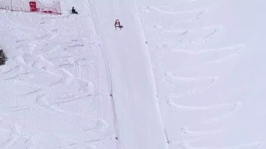 El español, Juan Carlos, sufrió una caída de vértigo