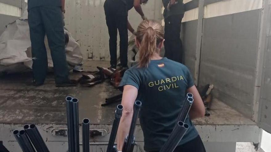 La Guardia Civil envía 1.454 armas a una siderurgia para reducirlas a chatarra