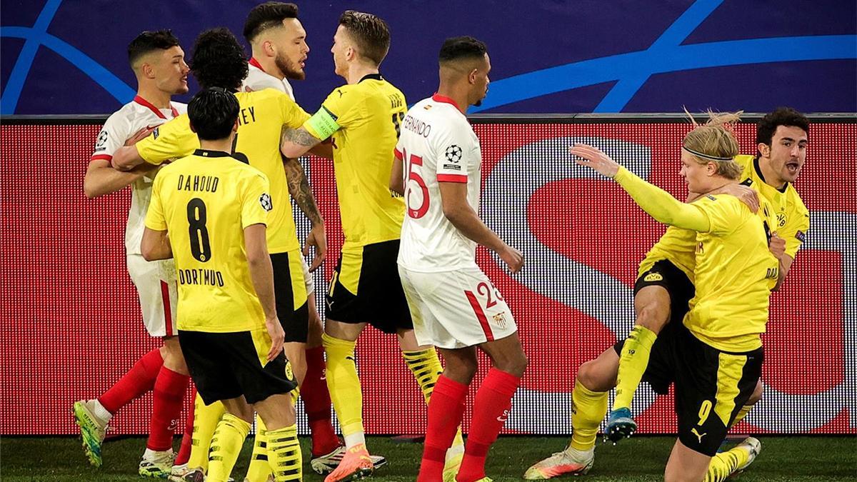 Haaland volvió a ser una pesadilla y el Sevilla luchó hasta el final: el resumen del pase del Borussia