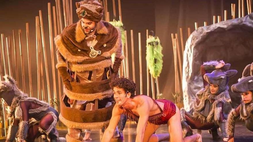 Puesta en escena del musical &quot;El libro de la selva&quot;.