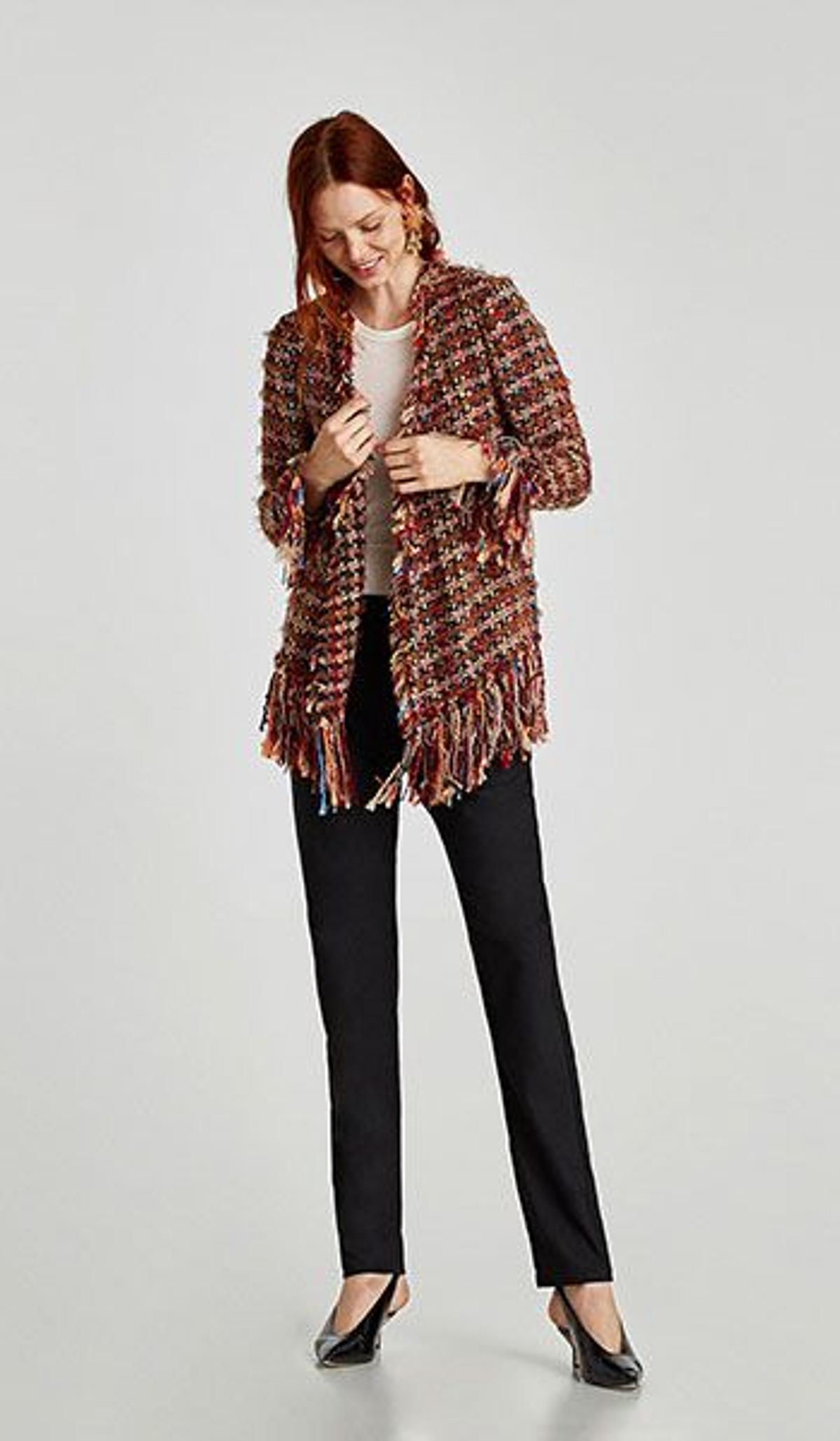 Chaqueta de tweed de Zara