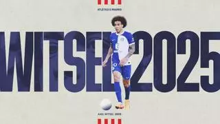 El Atlético renueva hasta 2025 a Witsel, el hombre más regular y fiel a Simeone