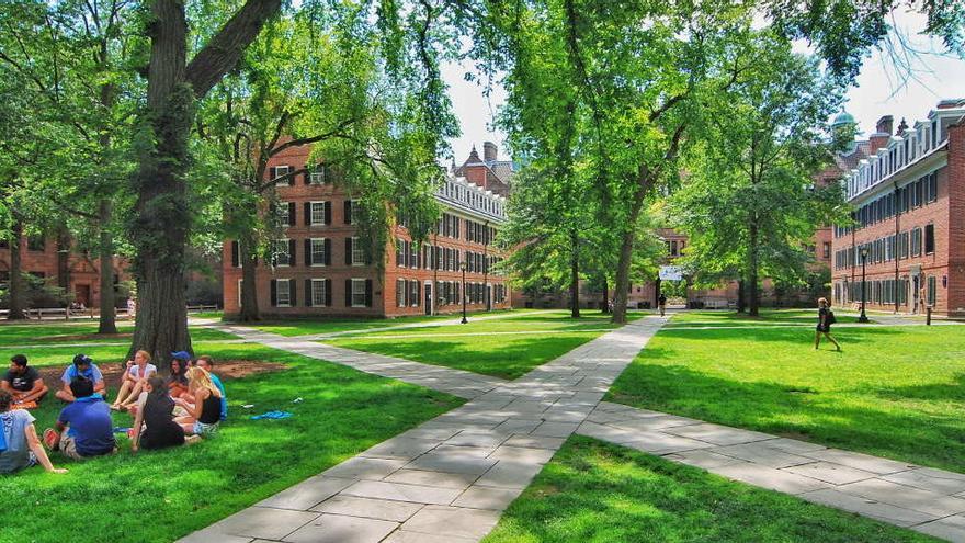 Estudiantes en la Universidad de Yale.