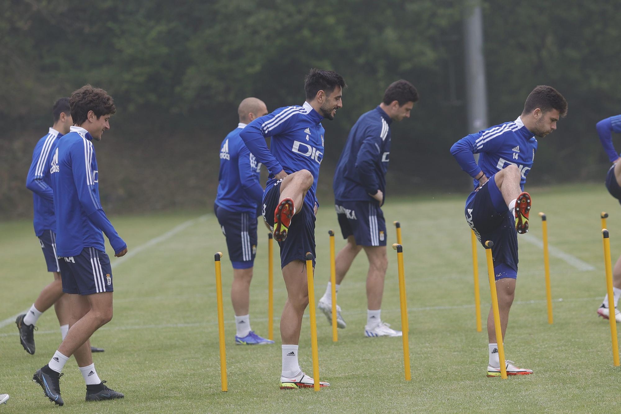 Las imágenes del entrenamiento del Oviedo