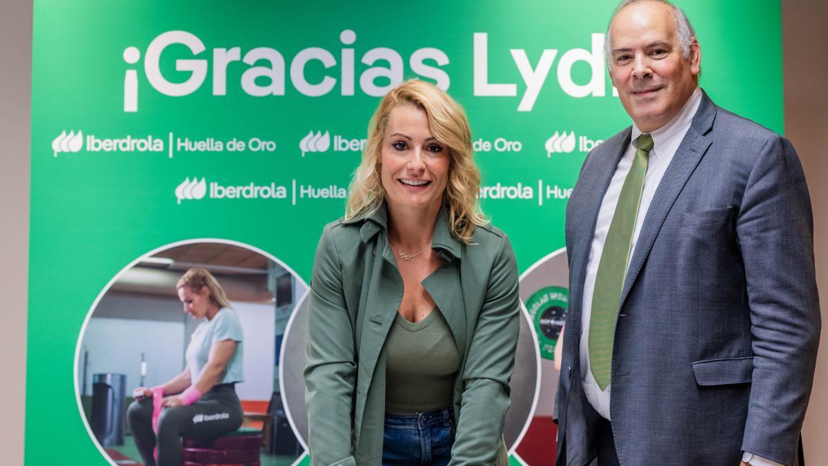 Lydia Valentín recibió la 'Huella de Oro' de Iberdrola