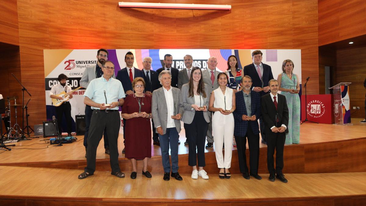 Los galardonados en los XV Premios del Consejo Social