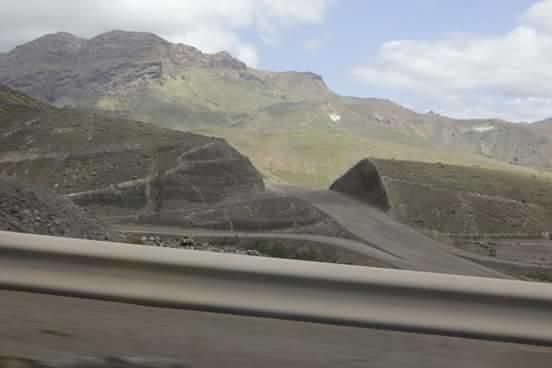 Obras de la Fase I de la nueva carretera de La Aldea