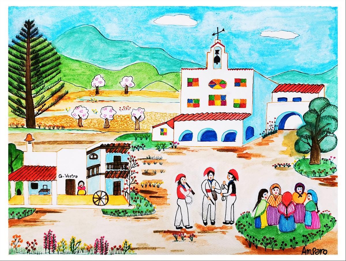 El cuadro 'Hecha fiesta en Sant Josep'.