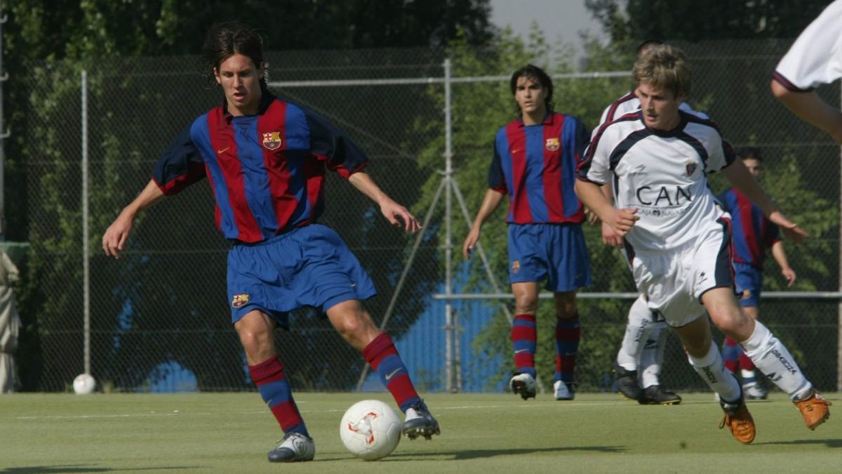 Messi no paró de escalar categorías en la temporada 2003-04