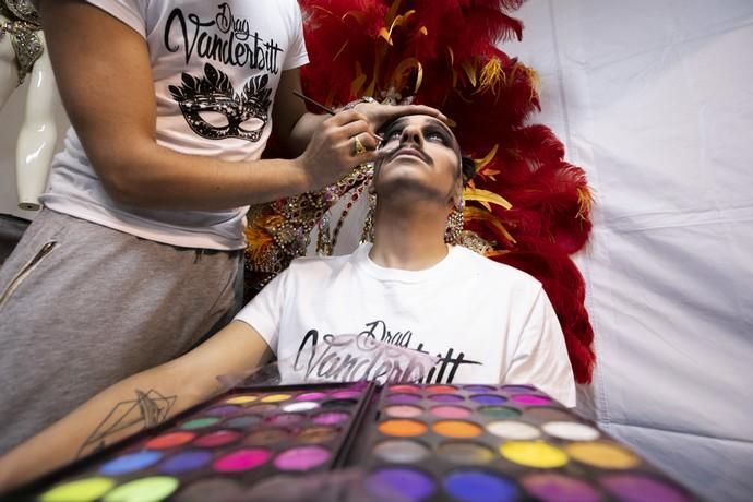 02.03.19. Las Palmas de Gran Canaria. Carnaval 2019. Carnaval 2019. Backstage Preselección Drag. Foto Quique Curbelo