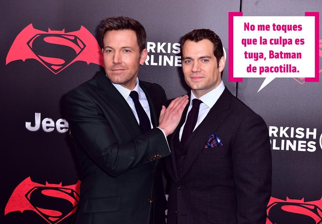 Ben Affleck y Henry Cavill en el estreno de 'Batman vs Superman'