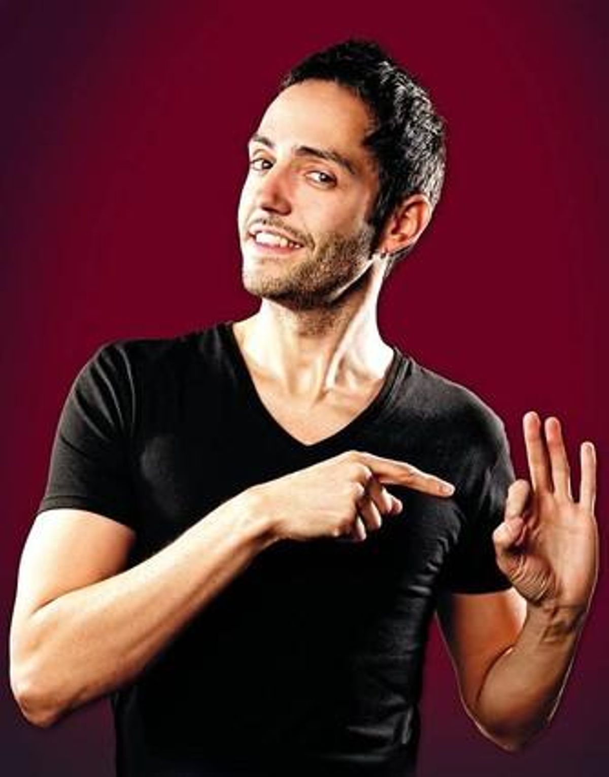 El monologuista David Guapo. El monologuista David Guapo.