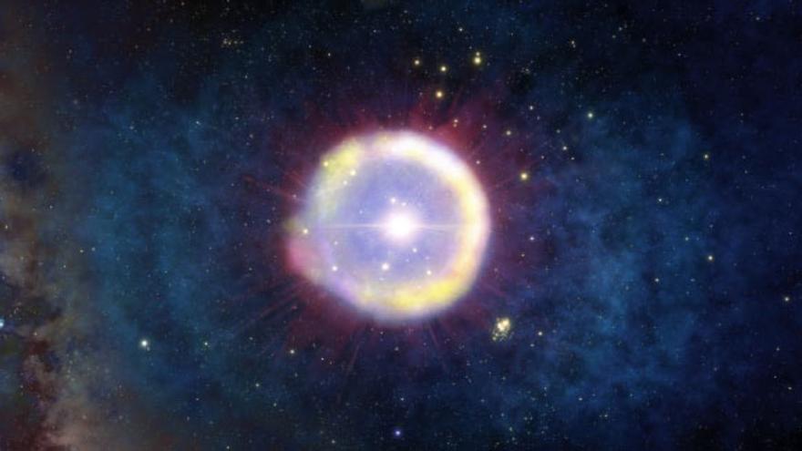 Estrella masiva de población III en el Universo primitivo.