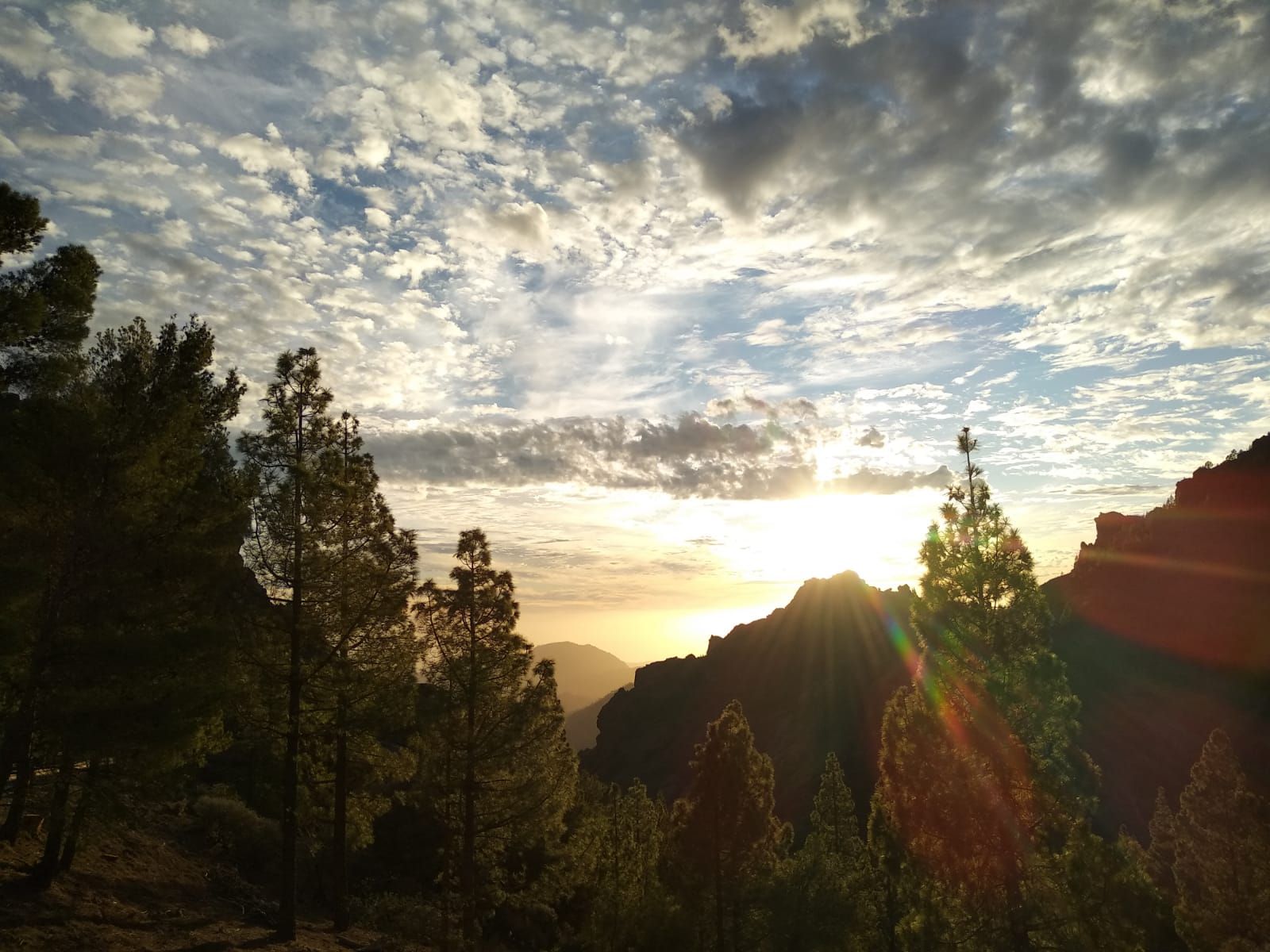 Atardecer en la cumbre de Gran Canaria