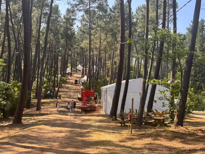 En imágenes: Así se transforma el monte Armayán para acoger la feria Asturforesta